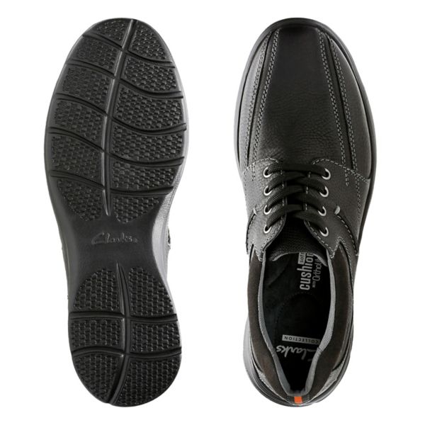 Clarks Mens Cotrell Walk Wide Fit Shoes Black | CA-8456129